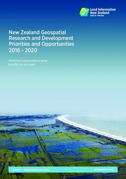 New Zealand Geospatial Research and Development Priorities and Opportunities 2016 2020 - Working in partnership to grow benefits for end users ...