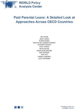Paid Parental Leave: A Detailed Look at Approaches Across OECD Countries - AMY RAUB ARIJIT NANDI ALISON EARLE NICOLAS DE GUZMAN CHORNY ELIZABETH ...