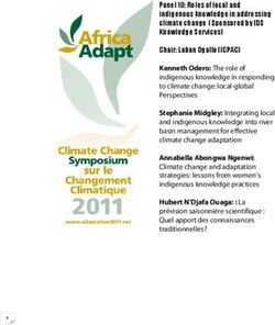 Panel 10: Roles of local and indigenous knowledge in addressing climate change (Sponsored by IDS Knowledge Services) Chair: Laban Ogallo (ICPAC)