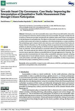 Towards Smart City Governance. Case Study: Improving the Interpretation of Quantitative Traffic Measurement Data through Citizen Participation - MDPI