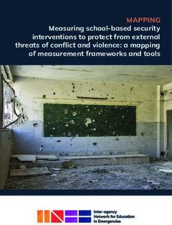 MAPPING Measuring school-based security interventions to protect from external threats of conflict and violence: a mapping of measurement ...