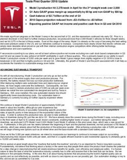Tesla First Quarter 2018 Update
