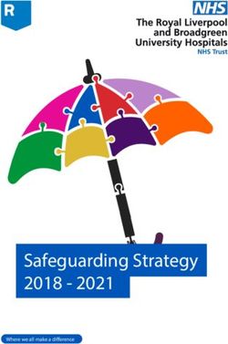 Safeguarding Strategy 2018 2021 - Where we all make a di erence - the Royal Liverpool