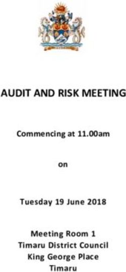 AUDIT AND RISK MEETING - Commencing at 11.00am on Tuesday 19 June 2018 Meeting Room 1 Timaru District Council King George Place Timaru