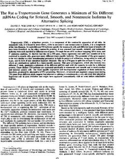 The Rat a-Tropomyosin Gene Generates a Minimum of Six Different mRNAs Coding for Striated, Smooth, and Nonmuscle Isoforms by Alternative Splicing
