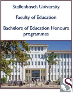 Stellenbosch University Faculty of Education Bachelors of Education Honours programmes