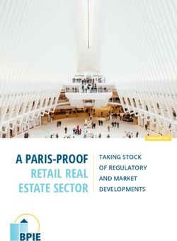 A PARIS-PROOF RETAIL REAL ESTATE SECTOR - TAKING STOCK OF REGULATORY AND MARKET DEVELOPMENTS - Buildings ...