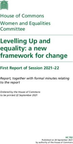Levelling Up and equality: a new framework for change