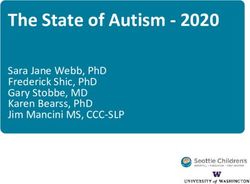 THE STATE OF AUTISM 2020 - SARA JANE WEBB, PHD FREDERICK SHIC, PHD GARY STOBBE, MD KAREN BEARSS, PHD JIM MANCINI MS, CCC-SLP - SEATTLE ...