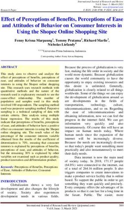 Effect of Perceptions of Benefits, Perceptions of Ease and Attitudes of Behavior on Consumer Interests in Using the Shopee Online Shopping Site ...