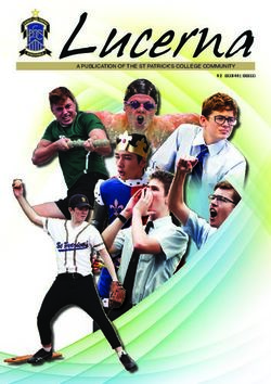 A PUBLICATION OF THE ST PATRICK'S COLLEGE COMMUNITY - VOL 24 ISSUE 1 2019