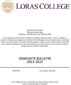 GRADUATE BULLETIN 2021-2022 - Loras College