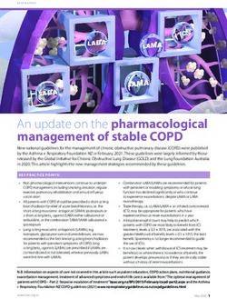 An Update On The Pharmacological Management Of Stable COPD