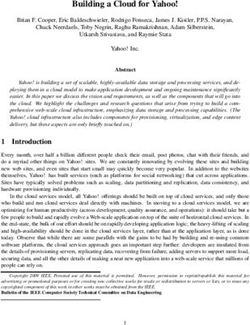 Building a Cloud for Yahoo!