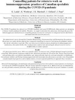 Counselling patients for return to work on immunosuppression: practices of Canadian specialists during the COVID-19 pandemic