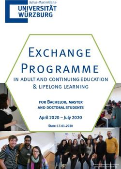 Exchange Programme in adult and continuingeducation & lifelong learning - for Bachelor, master and doctoral students