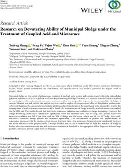 Research on Dewatering Ability of Municipal Sludge under the Treatment of Coupled Acid and Microwave - Hindawi.com