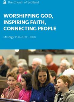 WORSHIPPING GOD, INSPIRING FAITH, CONNECTING PEOPLE - Strategic Plan 2018 2028 - gapublications