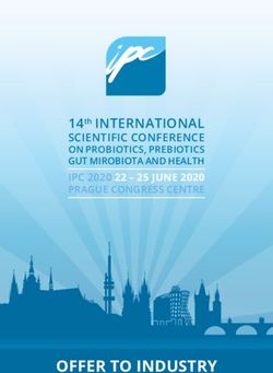 1OFFER TO INDUSTRY - 14TH INTERNATIONAL SCIENTIFIC CONFERENCE ON PROBIOTICS, PREBIOTICS GUT MIROBIOTA AND HEALTH