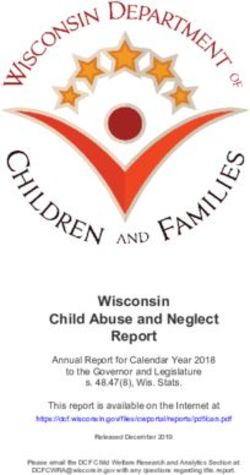 Wisconsin Child Abuse and Neglect Report - DCF Wisconsin