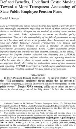 Defined Benefits, Undefined Costs: Moving Toward a More Transparent Accounting of State Public Employee Pension Plans
