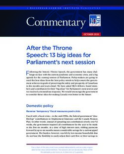 After the Throne Speech: 13 big ideas for Parliament's next session - Macdonald-Laurier Institute