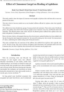 Effect of Cinnamon Gargel on Healing of Aphthous