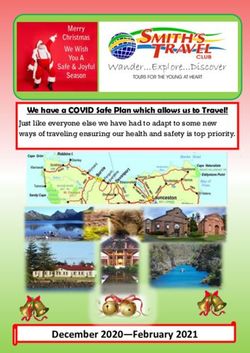December 2020-February 2021 - We have a COVID Safe Plan which allows us to Travel! - Smiths Travel