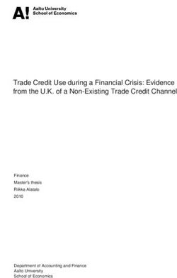 financial crisis master thesis