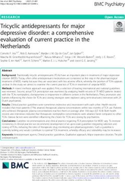 Tricyclic Antidepressants For Major Depressive Disorder A Comprehensive Evaluation Of Current