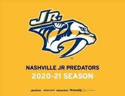 2020-21 SEASON NASHVILLE JR PREDATORS