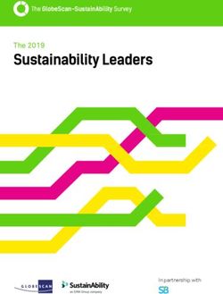 SUSTAINABILITY LEADERS - THE 2019 THE GLOBESCAN-SUSTAINABILITY SURVEY - UNILEVER