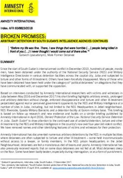 BROKEN PROMISES: AMNESTY INTERNATIONAL Index: AFR 65/8823/2018