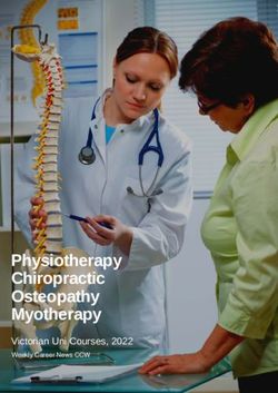 Physiotherapy Chiropractic Osteopathy Myotherapy - Victorian Uni Courses, 2022 - Moama ...