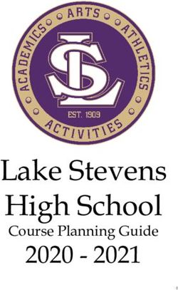Lake Stevens High School 2020 - 2021 Course Planning Guide - Lake Stevens School District