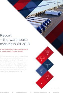 Report - the warehouse market in Q1 2018 - Gerald Eve