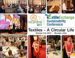 Textiles - A Circular Life - October 5-8, 2015 Mumbai, India