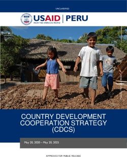 COUNTRY DEVELOPMENT COOPERATION STRATEGY (CDCS) - May 20, 2020 - May 20, 2025 - USAID