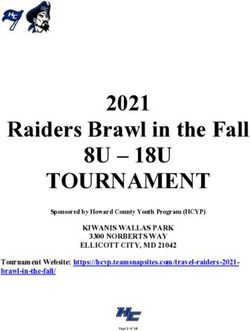 TOURNAMENT 2021 Raiders Brawl in the Fall - 8U - 18U