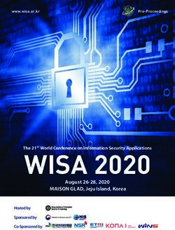 WISA 2020 August 26-28, 2020 MAISON GLAD, Jeju Island, Korea - www.wisa.or.kr - KIISC