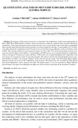 QUANTITATIVE ANALYSIS OF MEN'S EHF EURO 2020, SWEDEN-AUSTRIA-NORWAY - DISCOBOLUL UNEFS ...