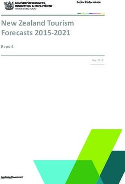 New Zealand Tourism Forecasts 2015-2021 - Report Sector Performance - MBIE
