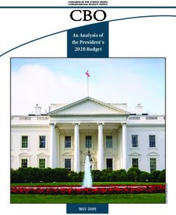 An Analysis of the President's 2020 Budget - Congressional ...