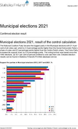 Municipal elections 2021 - Tilastokeskus