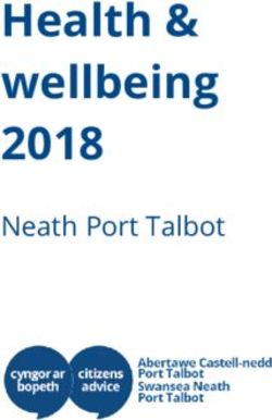 Health & wellbeing 2018 - Neath Port Talbot - Citizens Advice Swansea Neath Port Talbot
