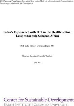 India's Experience with ICT in the Health Sector: Lessons for sub-Saharan Africa - Academic Commons