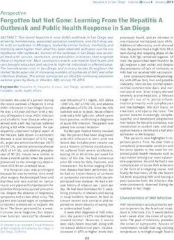 Forgotten but Not Gone: Learning From the Hepatitis A Outbreak and Public Health Response in San Diego - IAS-USA