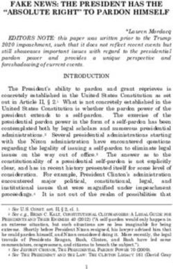 FAKE NEWS: THE PRESIDENT HAS THE "ABSOLUTE RIGHT" TO PARDON HIMSELF - Albany Government Law Review