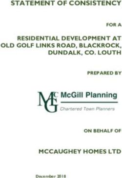 STATEMENT OF CONSISTENCY - FOR A - MCCAUGHEY HOMES LTD - Old Golf Links Road