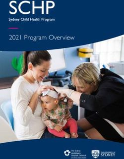 2021 Program Overview - Sydney Child Health Program
